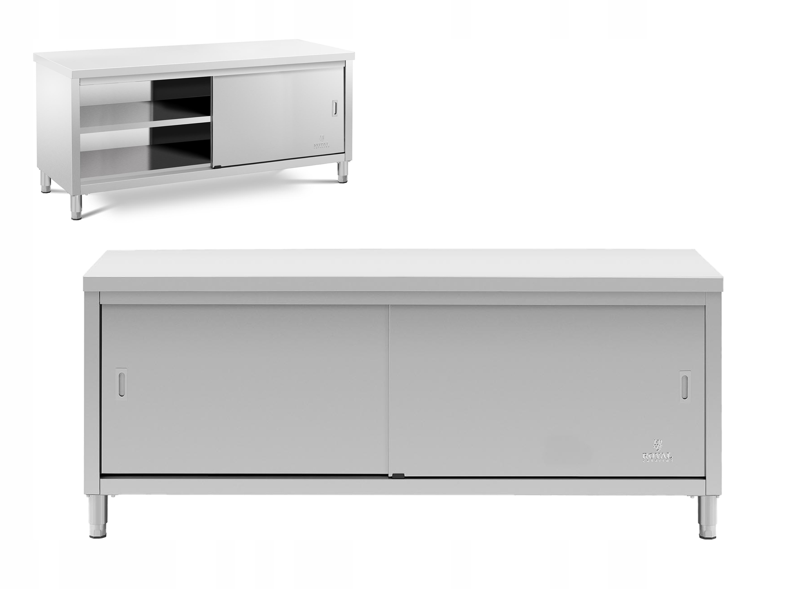 Skriňový pracovný stôl Royal Catering RCSSCB-200X60-E